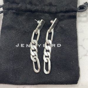 Like new! Jenny Bird silver link earrings